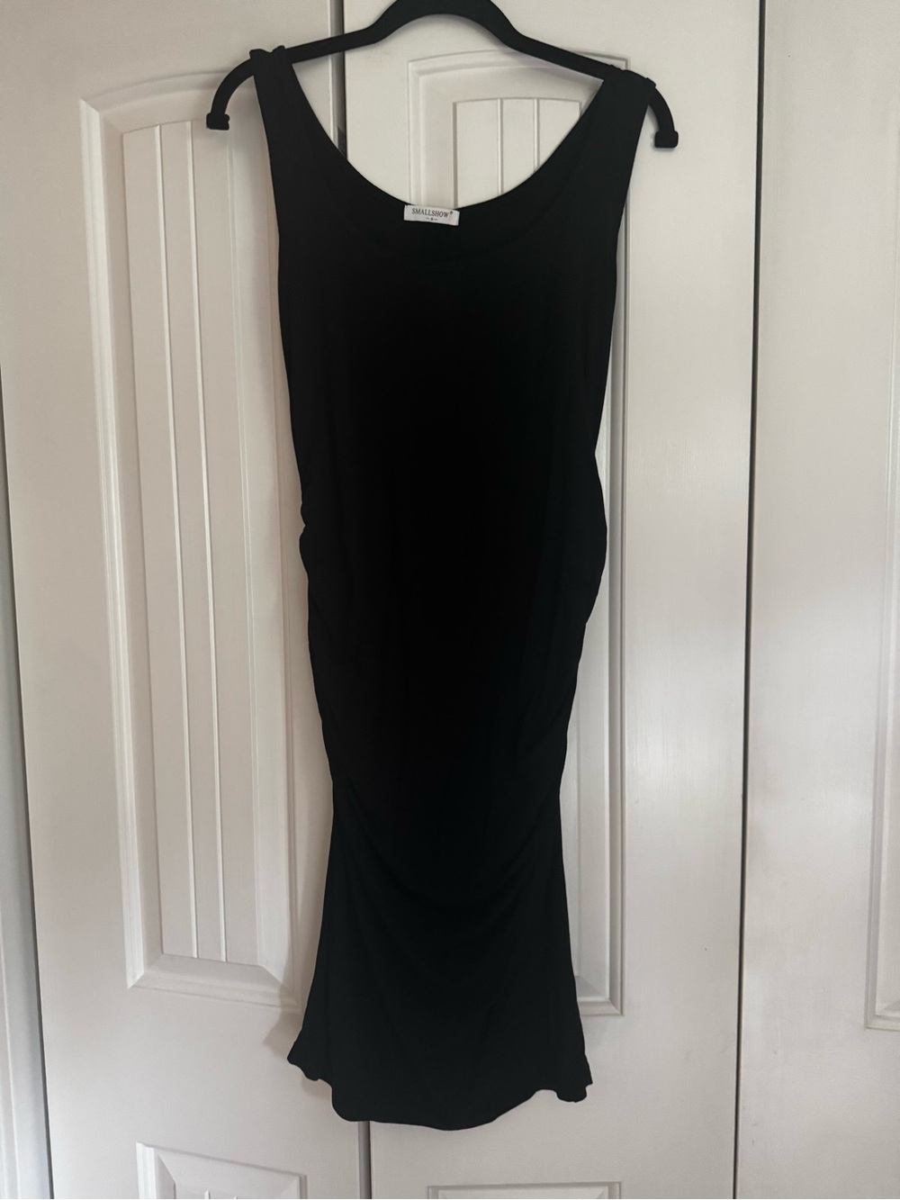 Sleeveless Maternity Black Tank Dress